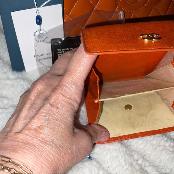 CHANEL Quilted Burnt Orange Tote and Wallet - Picture 3 of 6